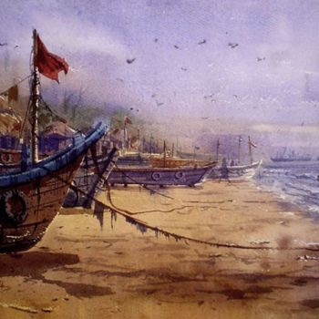 Painting titled "Goa02" by Kishore Singh, Original Artwork