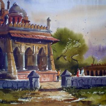 绘画 标题为“Delhi” 由Kishore Singh, 原创艺术品