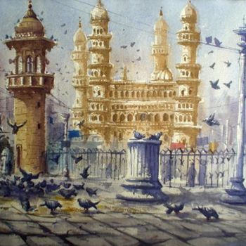 Peinture intitulée "Hyderabad10" par Kishore Singh, Œuvre d'art originale