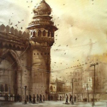 Peinture intitulée "Hyderabad13" par Kishore Singh, Œuvre d'art originale