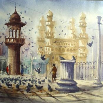 Painting titled "Hyderabad17" by Kishore Singh, Original Artwork