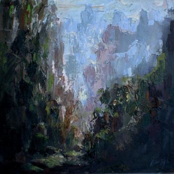 Painting titled "Landscape_Oil" by Kishore Singh, Original Artwork