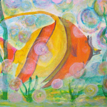 "Тропическая рыба" başlıklı Tablo Natalia Кislitsa tarafından, Orijinal sanat, Akrilik