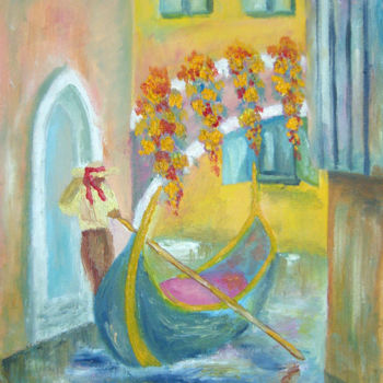 Painting titled "Tour of Venice" by Natalia Kislitsa, Original Artwork, Oil
