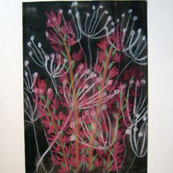 Painting titled "Forest Grass" by Natalia Kislitsa, Original Artwork, Acrylic