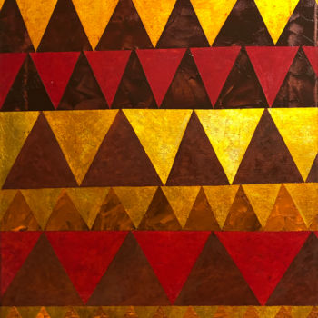 Peinture intitulée "Gold Corn" par Maksim Kiuila, Œuvre d'art originale, Huile