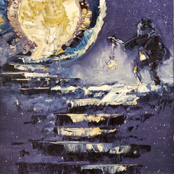Картина под названием ""Звездный путь"" - Kira Vishnevskya, Подлинное произведение искусства, Масло