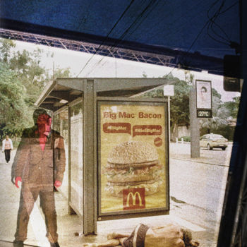Digital Arts titled "Big Mac Bacon" by Klara Vaculikova, Original Artwork, Photo Montage