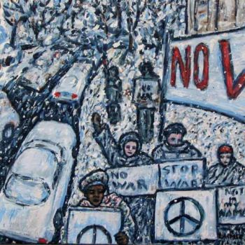 Tekening getiteld "No War!" door Kevin Larmee, Origineel Kunstwerk