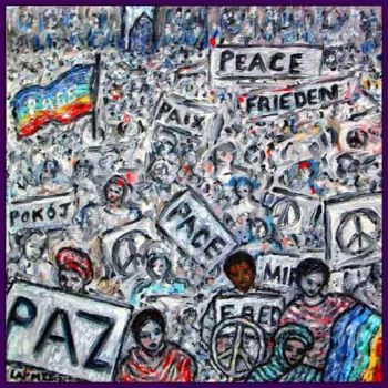 「Peace」というタイトルの描画 Kevin Larmeeによって, オリジナルのアートワーク