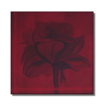 Painting titled "Rose ~ original acy…" by Klaudia Warwel, Original Artwork, Oil