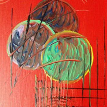 Malerei mit dem Titel "OHNE TITEL 8" von Klaus-Dieter Leonhardt, Original-Kunstwerk, Acryl