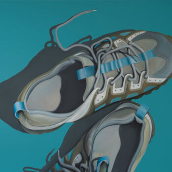 Painting titled "Sneakers" by Klaus Keck, Original Artwork, Oil
