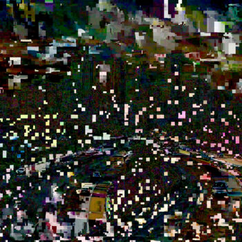 Цифровое искусство под названием "Traffic I" - Klaus Rudolph, Подлинное произведение искусства, 2D Цифровая Работа