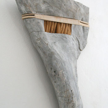 Sculpture titled "Board Object" by Klaus Schröder, Original Artwork, Wood