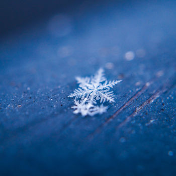 「snow flake foto」というタイトルの写真撮影 Klaus Vartzbedによって, オリジナルのアートワーク