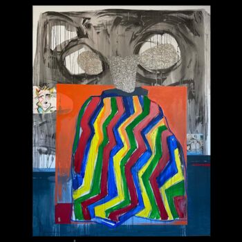 Картина под названием "8" - Klemen Brun, Подлинное произведение искусства, Акварель Установлен на Деревянная рама для носилок