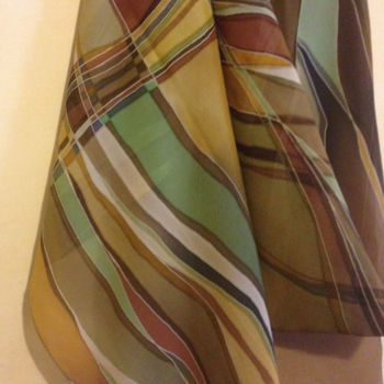 Sztuka tkaniny zatytułowany „Handkerchief batik…” autorstwa Lidia Cravcenco, Oryginalna praca, Tkanina