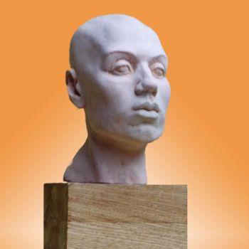 Sculpture titled "Head" by Oleg Kliman, Original Artwork