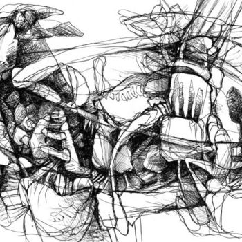 Σχέδιο με τίτλο "MEERESGRÜNDE Blatt…" από Stefan Klinkigt, Αυθεντικά έργα τέχνης, Άλλος