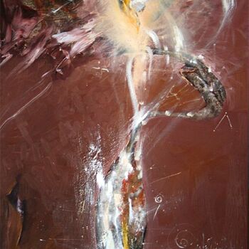 Pintura titulada "DIAPHANE STILL LIFE…" por Kloska Ovidiu, Obra de arte original, Oleo Montado en Bastidor de camilla de mad…