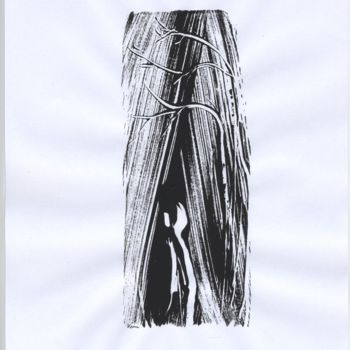 Картина под названием "Dans le noir" - Kristel Maupin, Подлинное произведение искусства, Акрил