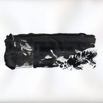 Pintura titulada "Assis dans le noir" por Kristel Maupin, Obra de arte original, Acrílico