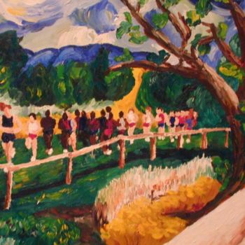 Painting titled "Runners" by Kristen Ettensohn, Original Artwork