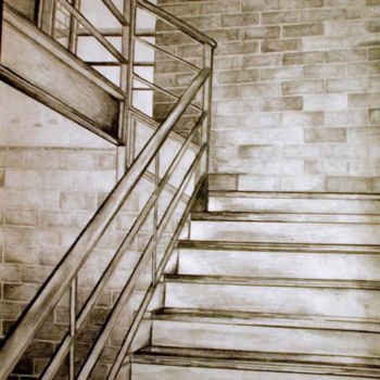 Painting titled "Staircase Observati…" by Kristen Ettensohn, Original Artwork