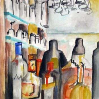 Painting titled "Bar Study" by Kristen Ettensohn, Original Artwork
