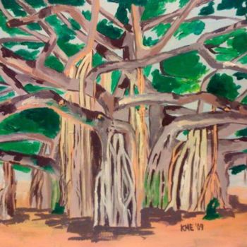 Pintura titulada "Banyan Tree" por Kristen Ettensohn, Obra de arte original