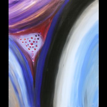 Картина под названием "Потоки" - Alexandra Knabengof, Подлинное произведение искусства, Акрил Установлен на Деревянная рама…
