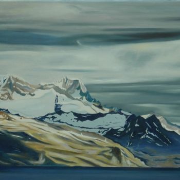 Painting titled "places i will never…" by Kris Nijs, Original Artwork, Oil