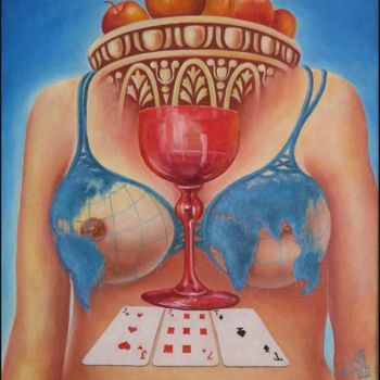 Картина под названием "Базовый гедонизм" - Владимир Горбачев, Подлинное произведение искусства, Масло