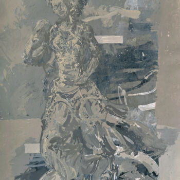 Рисунок под названием "My head is spinning" - Andrei Kokarev, Подлинное произведение искусства, Темпера
