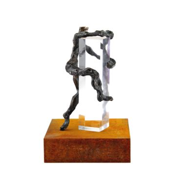 Skulptur mit dem Titel "Appreciation Sui" von Tomasz Koclęga, Original-Kunstwerk, Bronze