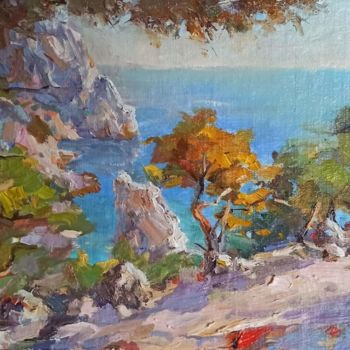 Картина под названием "Крымский берег..." - Denis Konotop, Подлинное произведение искусства, Масло