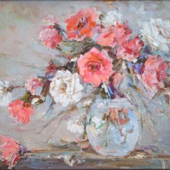 Painting titled "Цветы..." by Denis Konotop, Original Artwork, Oil