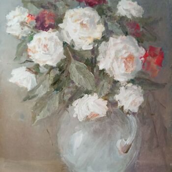 Peinture intitulée "Цветы." par Denis Konotop, Œuvre d'art originale, Huile