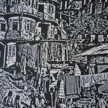 Grafika cyfrowa / sztuka generowana cyfrowo zatytułowany „Favela - 01” autorstwa Helmut Koehler-Huege, Oryginalna praca, Inny
