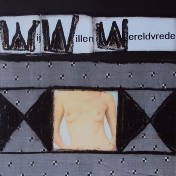 Painting titled "WIJ WILLEN WERELDVR…" by Koen Vlerick, Original Artwork