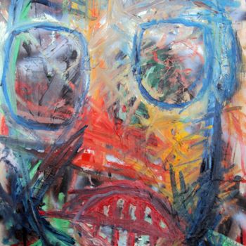 Painting titled "MASKER VAN DE REUS" by Koen Vlerick, Original Artwork