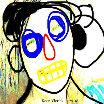 Цифровое искусство под названием "FACE TO FACE 3" - Koen Vlerick, Подлинное произведение искусства