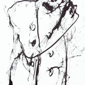 Painting titled "CRYING MAN" by Koen Vlerick, Original Artwork