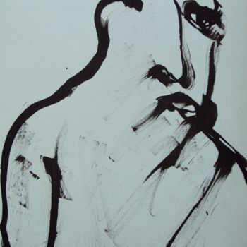 Картина под названием "ANGRY MAN" - Koen Vlerick, Подлинное произведение искусства