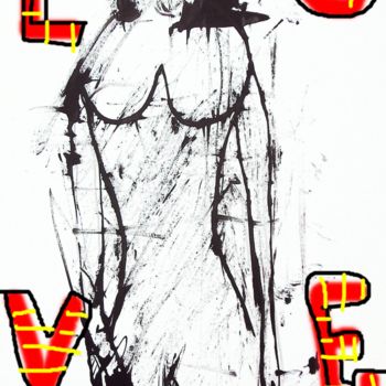 Malerei mit dem Titel "1 LOVE" von Koen Vlerick, Original-Kunstwerk