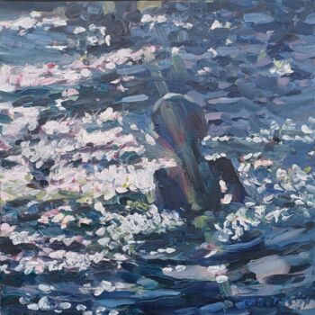 Painting titled "End of summer" by Anastasija, Original Artwork, Oil