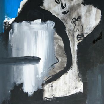 Pintura intitulada "Les proches" por Apollinaire Gbeteglo, Obras de arte originais, Acrílico