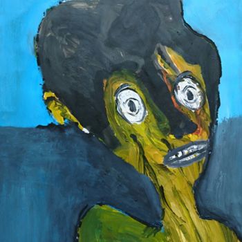 Malerei mit dem Titel "Emotive" von Apollinaire Gbeteglo, Original-Kunstwerk, Acryl