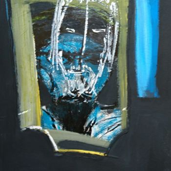 Peinture intitulée "Le fils de l'Homme?" par Apollinaire Gbeteglo, Œuvre d'art originale, Acrylique